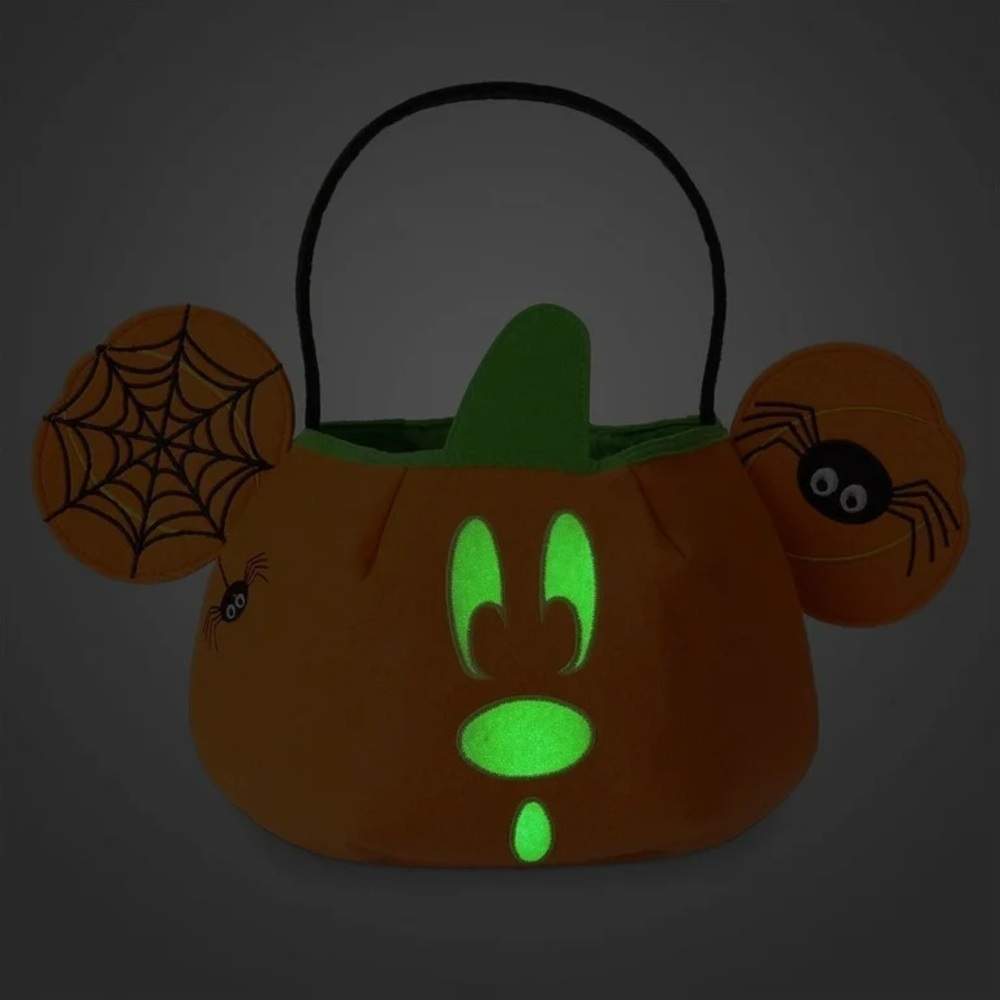 Mickey Mouse Halloween Fabric glow in the dark Candy Basket - Picture 2 of 8